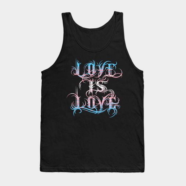 Love is Love - Transgender Pride Tank Top by Manfish Inc.